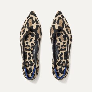 Rothy's The Point Leopard - Desert Cat Flats -  Size 9.5 New (no box)